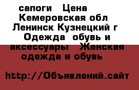 сапоги › Цена ­ 500 - Кемеровская обл., Ленинск-Кузнецкий г. Одежда, обувь и аксессуары » Женская одежда и обувь   